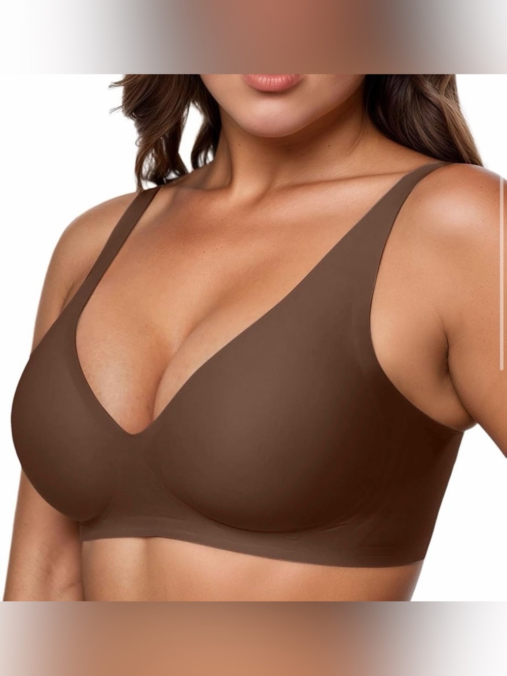 NWT SKIMS Wireless Form T-Shirt Bra 
Brown Women’s Size: 34H